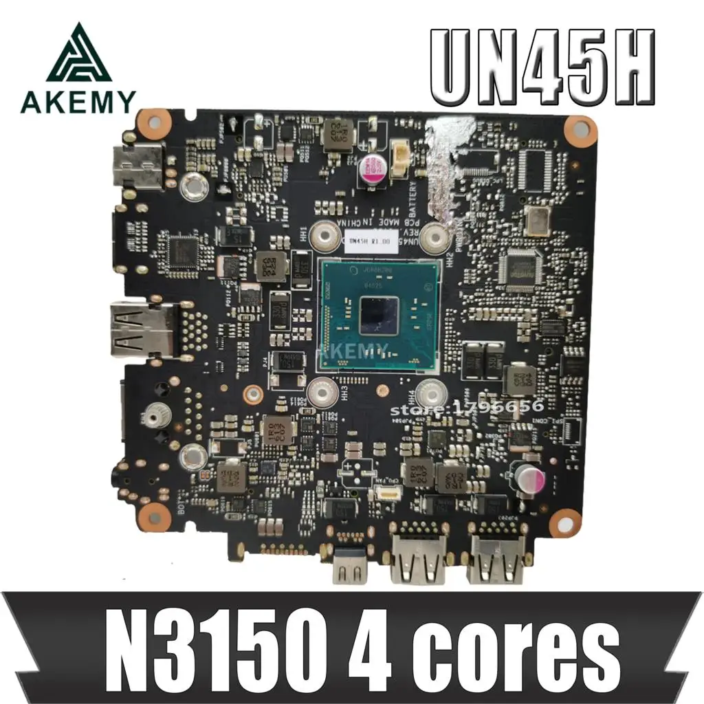 

Akmey Mainboard For ASUS VivoMini UN45H UN45H-VM062M Mini HD computer motherboard N3150 4 cores 90MS00R0-R01000