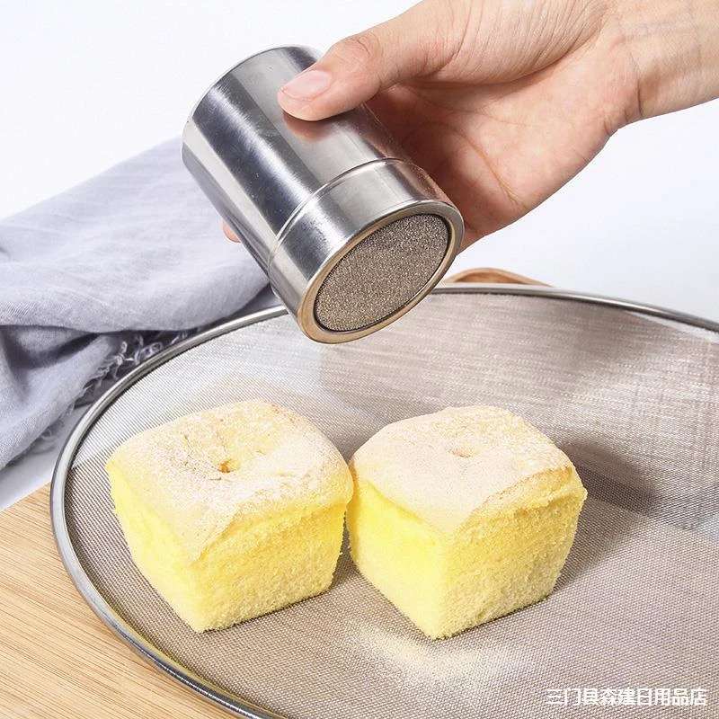 Горячая нержавеющая сталь шейкер для кофе и шоколада глазурь сахарный порошок