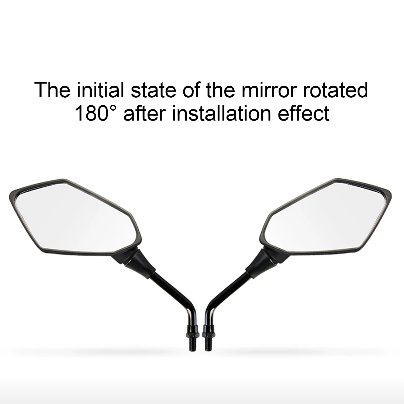 

2Pcs/Pair rotatable Motorcycle Rearview Mirror 8mm Scooter Motocross Rearview Mirrors Electrombile Back Side Convex Mirror