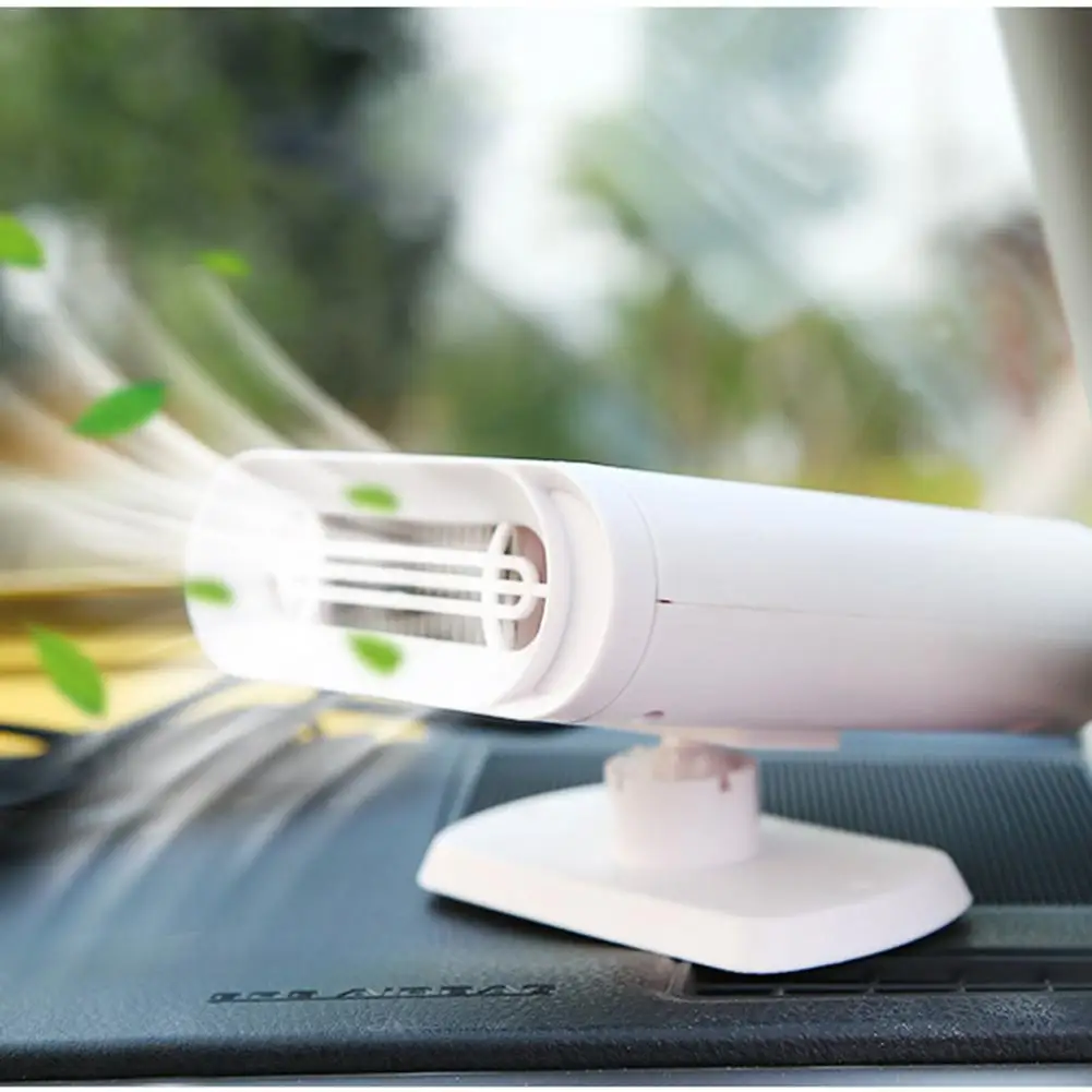 Автомобильный воздушный вентилятор на лобовое стекло белый обогреватель