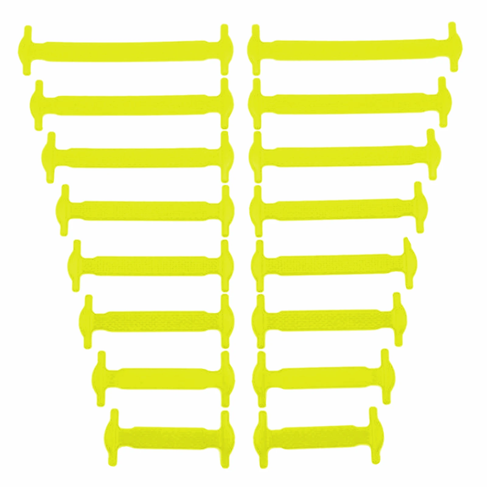 

16pcs/set Kids Adult DIY Universal Daily No Tie Athletic Fashion Unisex Sneakers Casual Silicone Elastic Shoelaces Solid