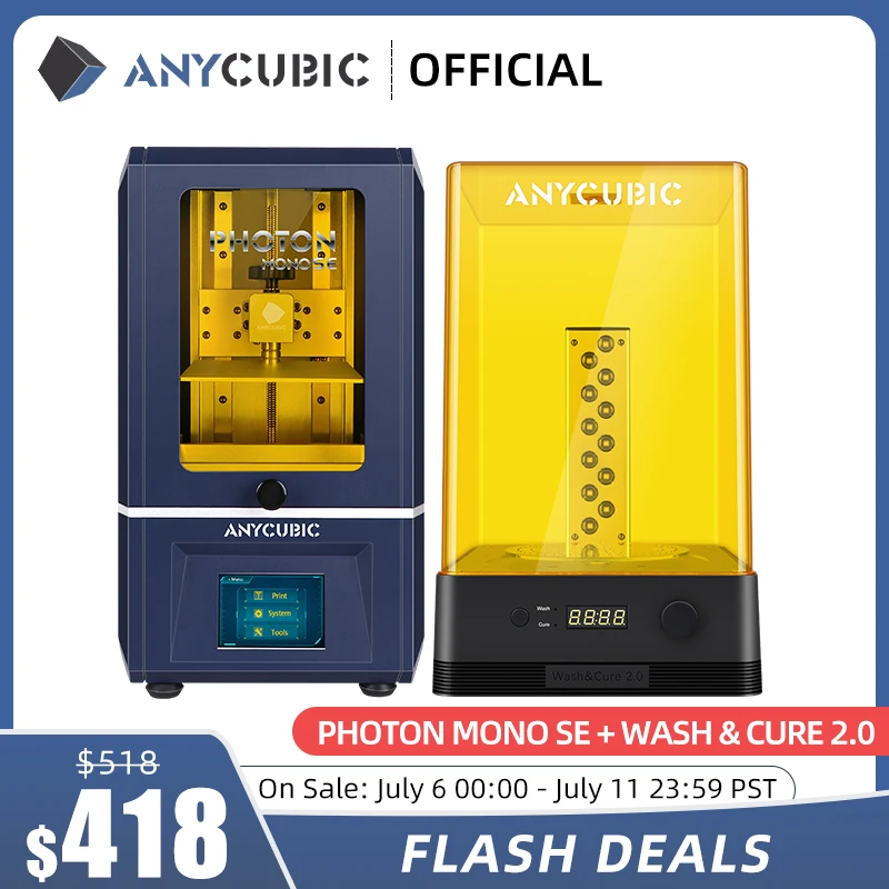 Новейший 3D принтер ANYCUBIC Photon Mono SE приложение для дистанционного управления ЖК