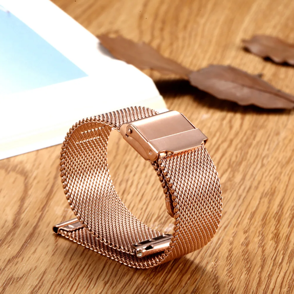 Ремешок Миланская петля из нержавеющей стали для наручных часов модный браслет