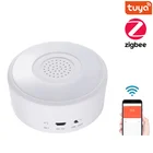 Tuya Zigbee Wi-Fi звук светильник сигнализации Беспроводная связь Smart звук светильник сигнализация сирена Рог умный будильник приложение Smart Life сигнализации Системы дома