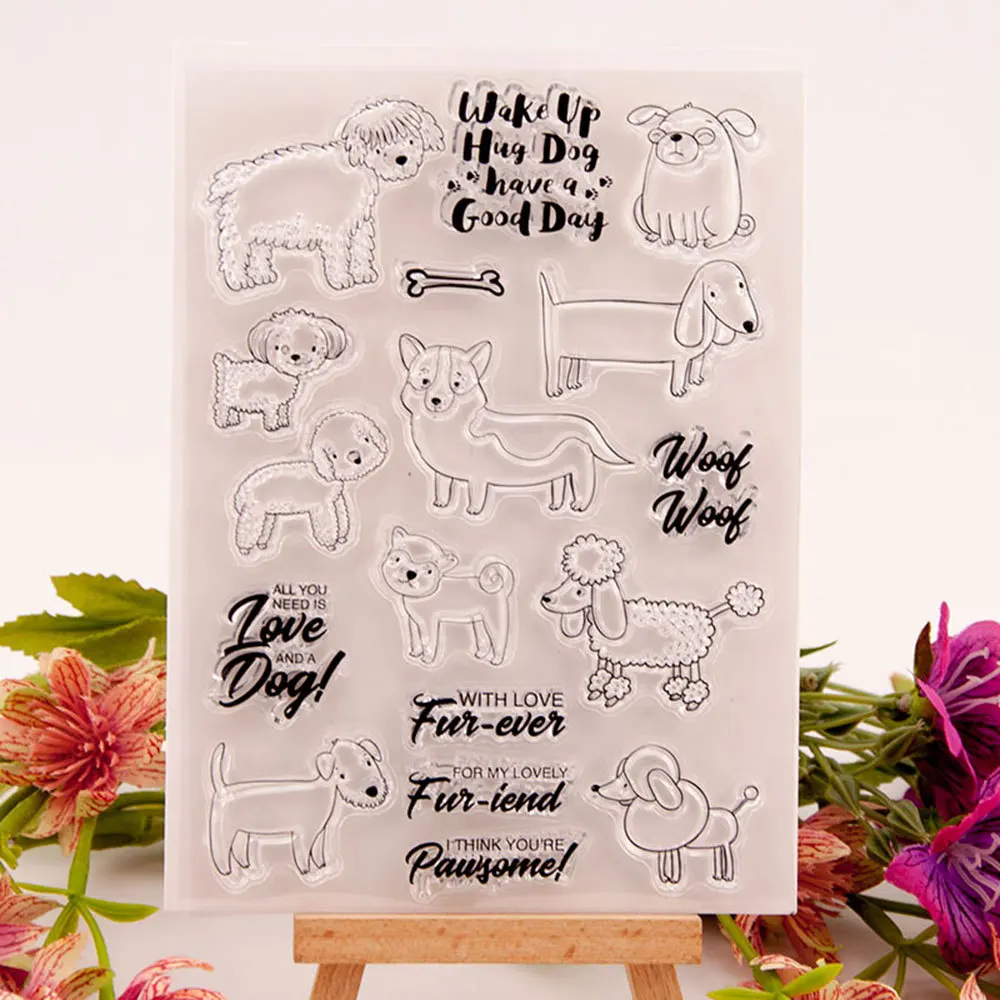 Штамп и штампы WYSE в виде овчины набор прозрачных штампов с милыми животными