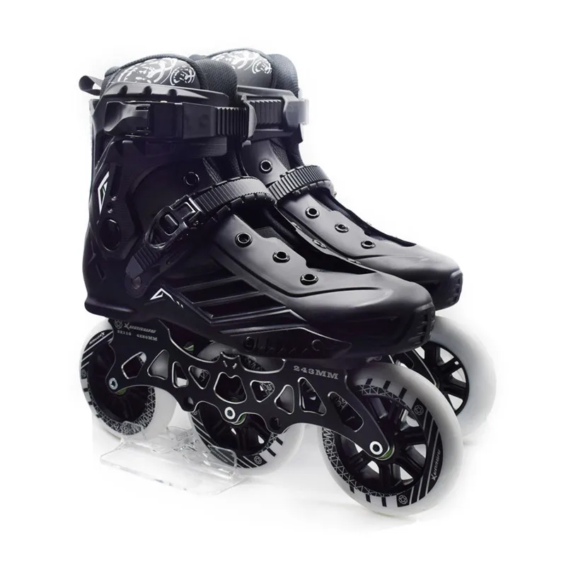 

roller skates shoes 3 wheels 3X110mm inline skating patines for SEBA High FSK Slalom Speed Road Show 110mm 80mm 243mm frame base