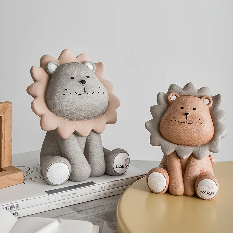 Смоляная свинья льва Милый мультфильм детская комната спальня офисный шкаф