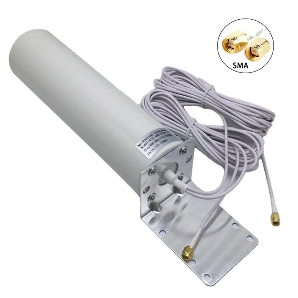 3G 4G LTE External Antennna Outdoor Antenna with 1m Dual SlIder CRC9/TS9/SMA connector for 4G Router Modem