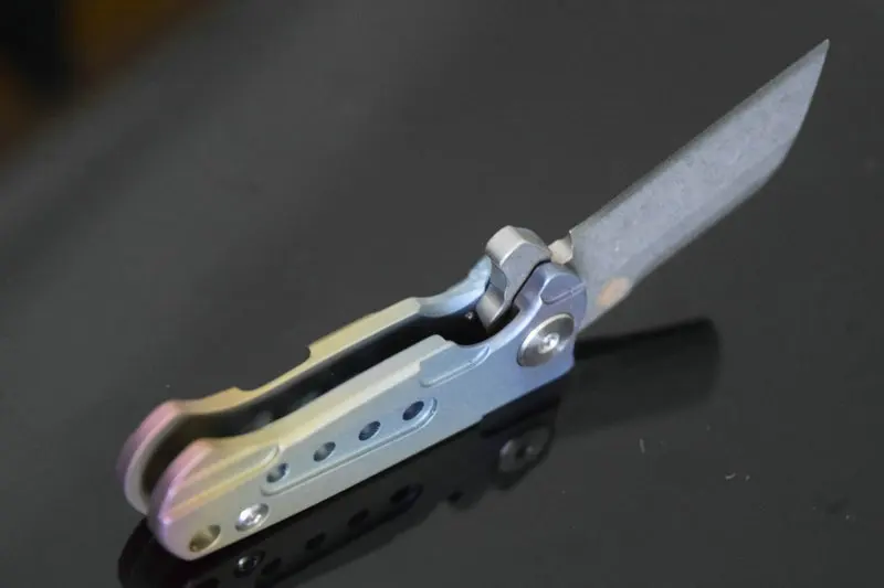 Маленькие складные ножи Trskt карманный нож С флиппером рукоятка из титанового