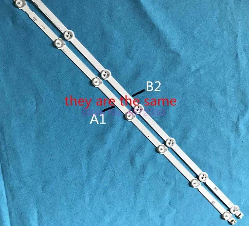 50 компл./лот светодиодная подсветка полоса 7 лампа для LG 32 ''ROW2.1 Rev TV 32ln541v 32LN540V