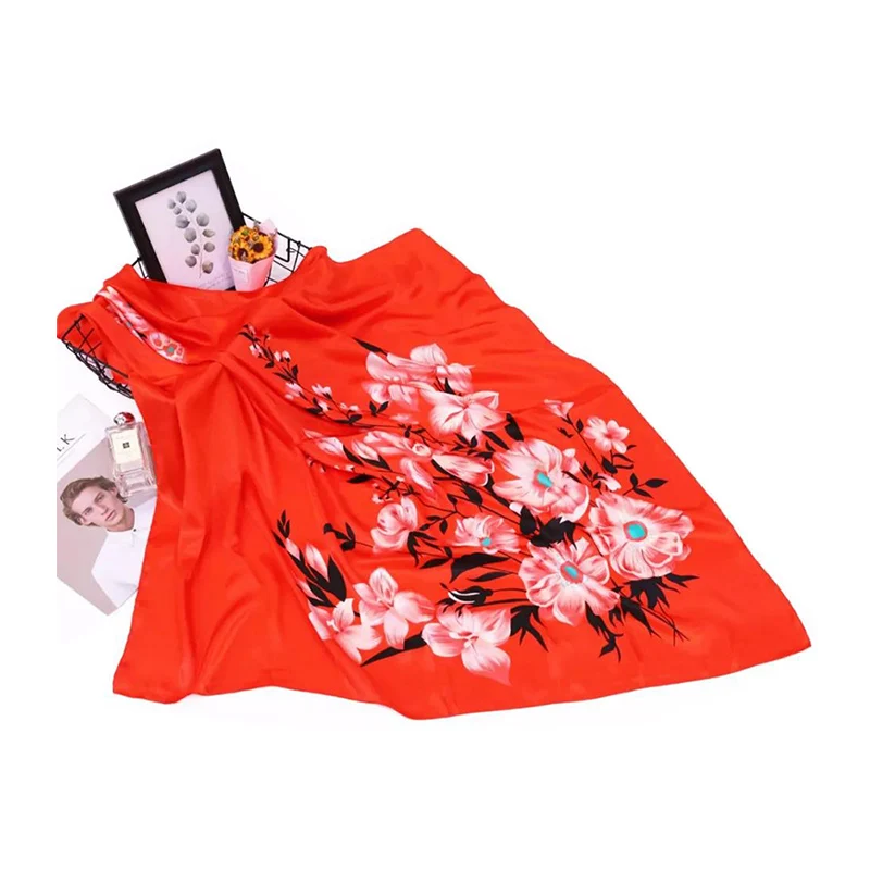 Женский квадратный шелковый шарф Роскошный дизайнерский брендовый женский