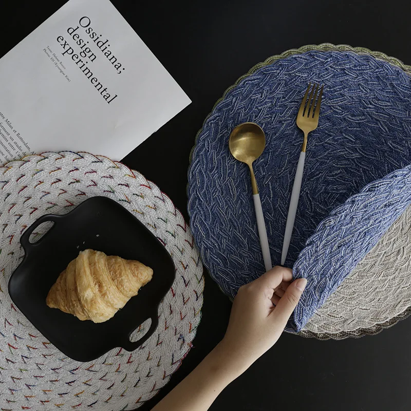 Нейлоновая ПВХ ручная оплетка коврик для посуды водонепроницаемый