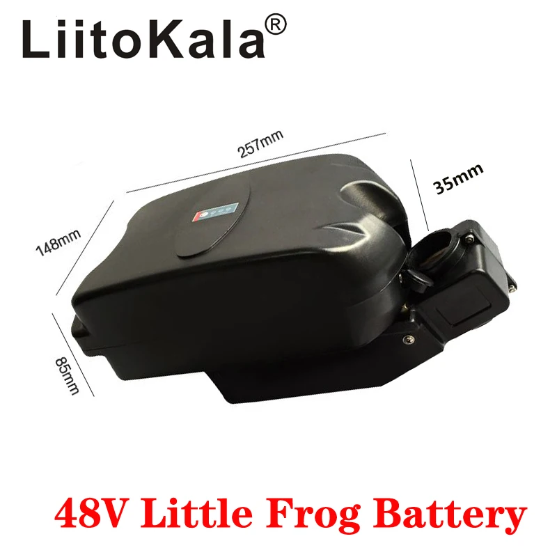 

LiitoKala 48V 10Ah 12Ah 15Ah 20Ah little small frog under seat post e-bike ebike battery pack for 250w 350w 500w motor battery