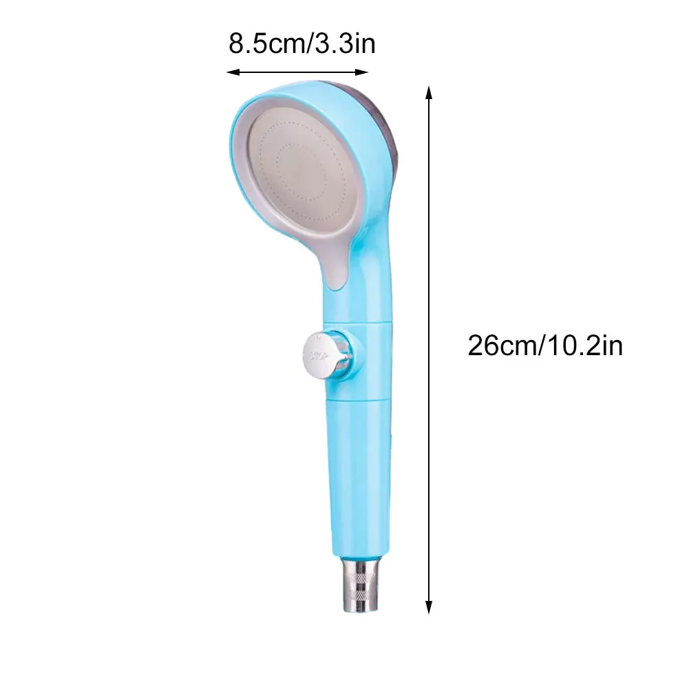 

Handheld Pressurized Shower Head High Pressure Water Saving One Button To Stop Bathroom Water Shower Heads For Massage Spa