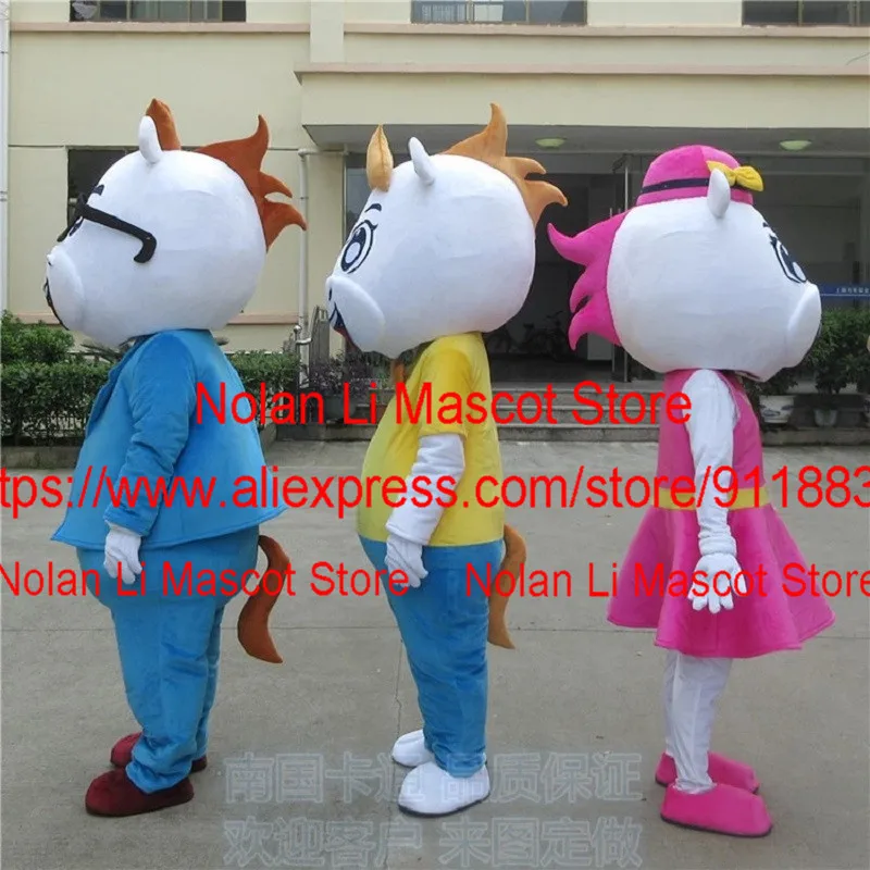 Высокое качество костюм талисмана лошади мультфильм аниме взрослый размер