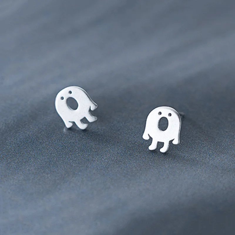 

PONYKISS Trendy S925 Sterling Silver Cute small Monster Stud Earrings for Women Party Fine Jewelry Accessory wholesale Gift
