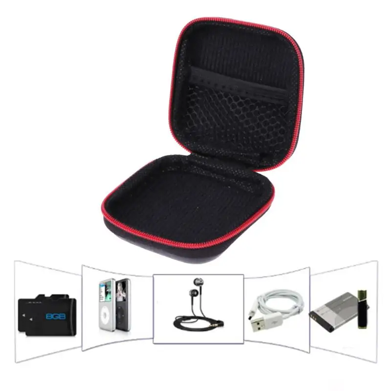 

Square EVA Case Headset Bluetooth Earphone Cable Storage Box
