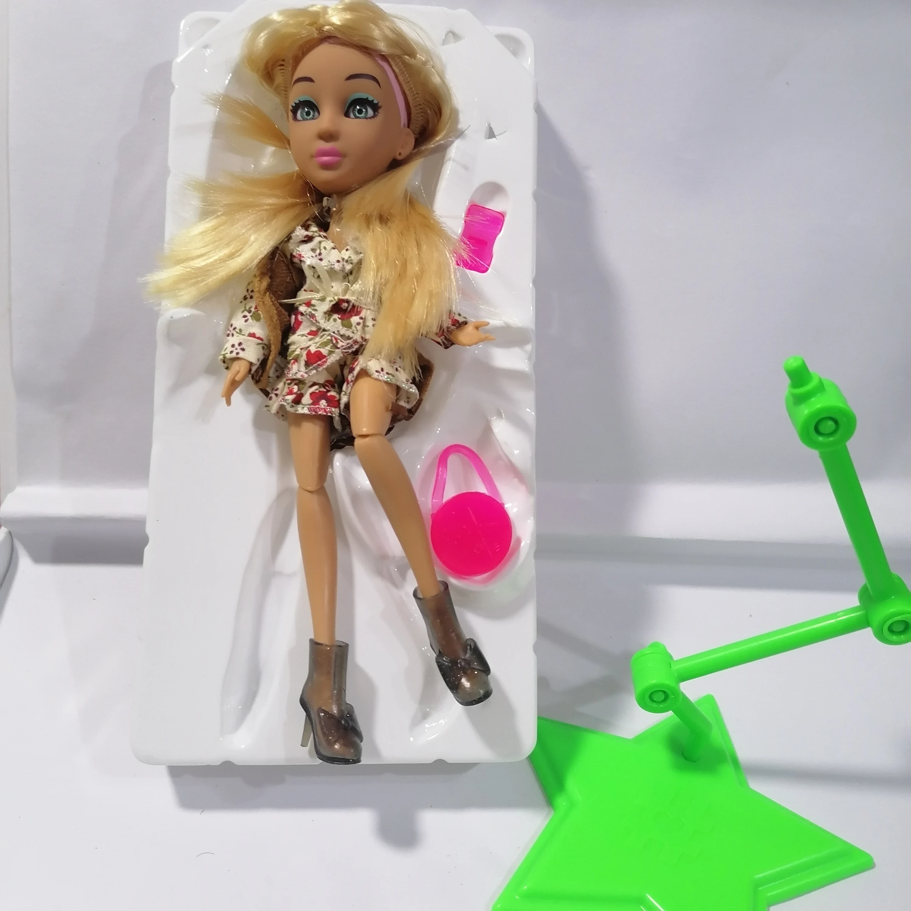 Move African Black Girl Gift Pretend Toy Baby  Bate  Doll Fashion Dress