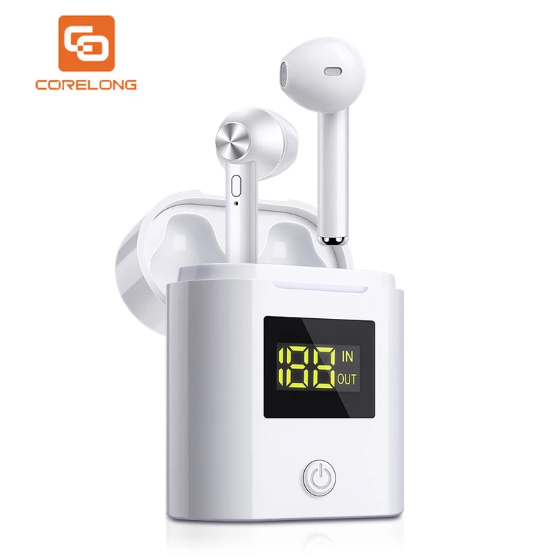 D019 Bluetooth V5.0 беспроводные наушники HD стерео бас светодиодный дисплей зарядное