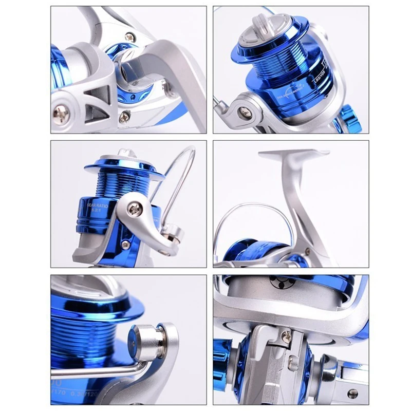

Cheap Max Drag 10Kg Carp Spinning Fishing Reel Saltwater Metal Gear Surf Freshwater Fishing Spinning Reel