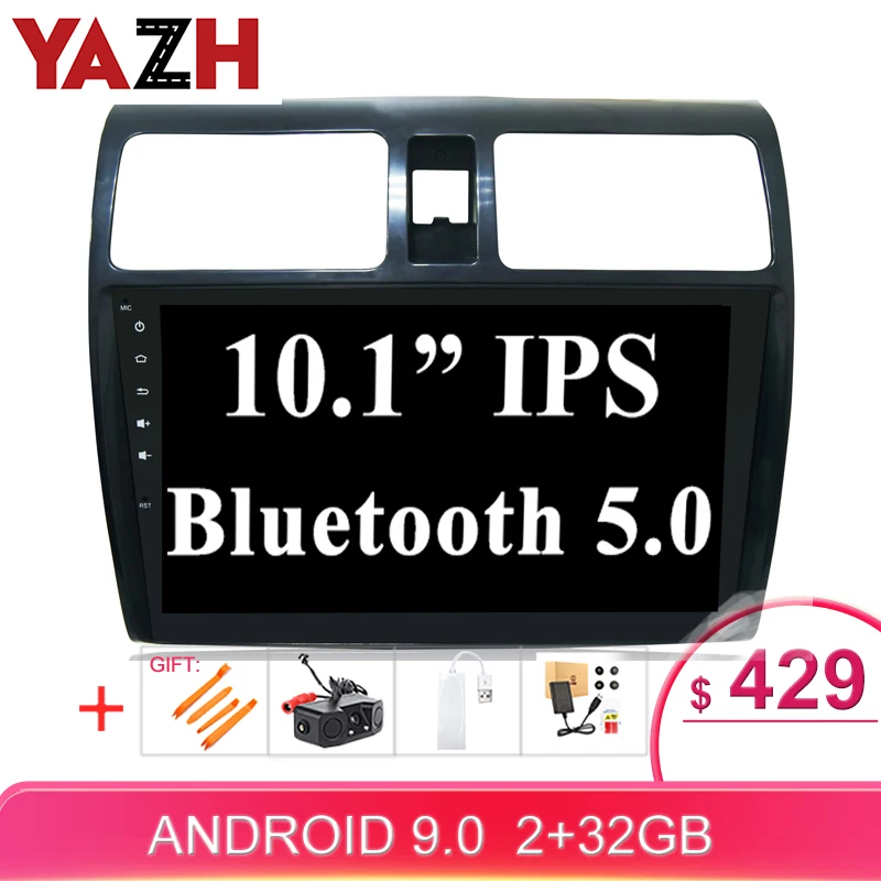 Автомагнитола YAZH для Suzuki Swift 2013 32 ГБ 2Din 2014 2015 2016 Sat Navi стерео 10 1 дюймов 1080*600 HD IPS