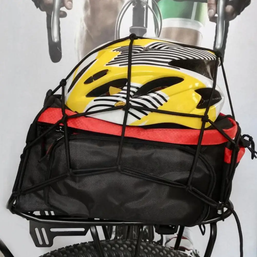

Мотоциклетная сетка для багажа, велосипед, 6 крючков, удерживаемая топливная сетка, Стайлинг автомобиля, велосипеда, черный мотоцикл, 6 эласт...
