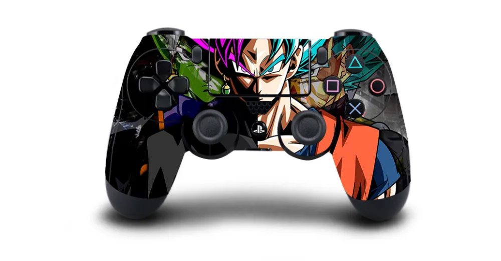 2 шт./лот Dragon Ball защита для кожи наклейка для Playstation 4 PS4 Pro тонкий контроллер геймпад виниловая наклейка s