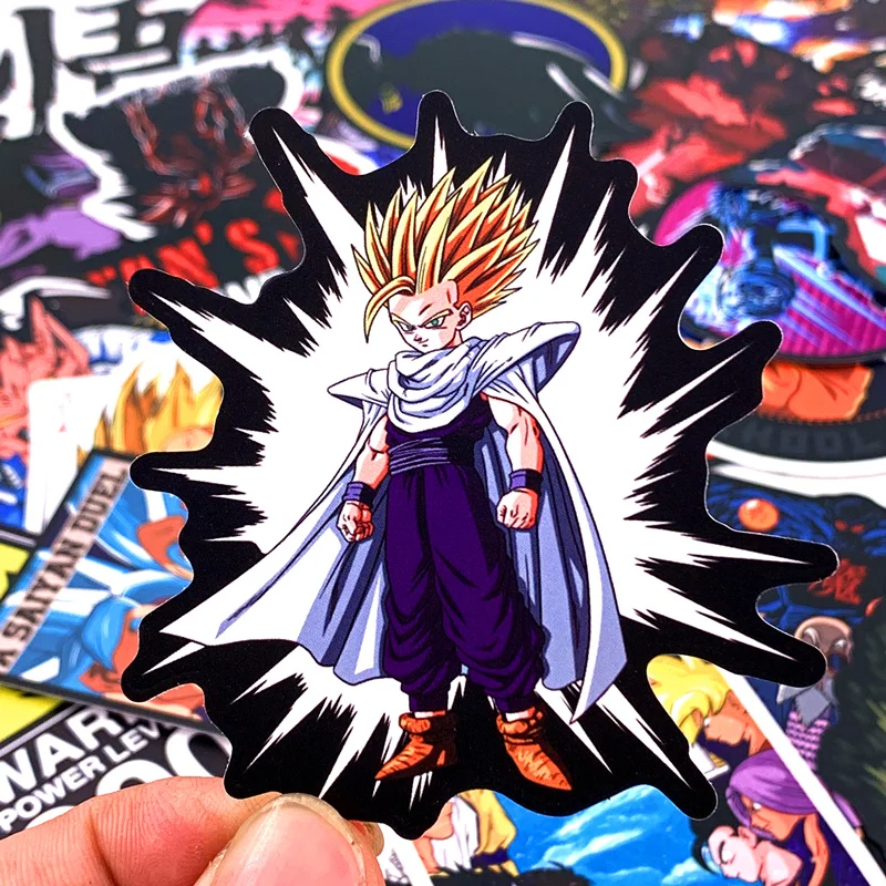 5 estilos 100 Uds Anime nuevo Drag&oacute;n pegatinas de pelota Super Saiyan Goku etiqueta Snowboard equipaje coche nevera port&aacute;til pegatina interesante-1