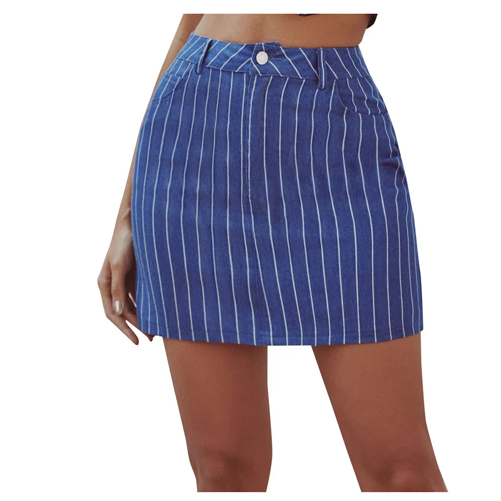 Сексуальная Женская джинсовая мини юбка модная летняя Корейская черная с