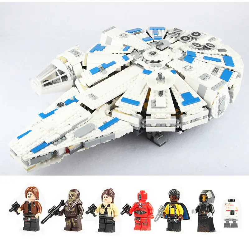 S1077 Kessel Run Millennium Star Wars Сокол совместимый 75212 05142 строительные блоки StarWars игрушки кирпичи для детей