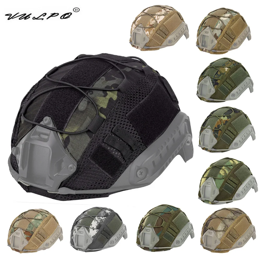 

VULPO Paintball Airsoft Tactical Military Helmet Cover CS Sport Helmet Cover For Ops-Core PJ/BJ/MH Type Fast Helmet Accessories