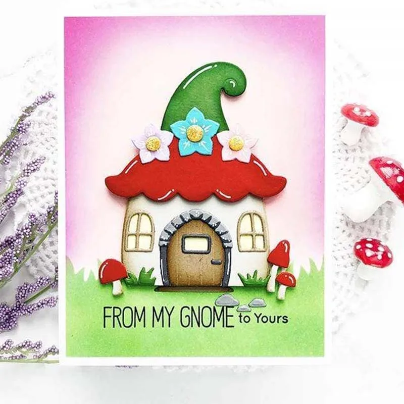 

JC Flower Home House Metal Cutting Dies for Scrapbooking Craft Cut Die Stencil Background Handmade Tool Album Card Make Decor