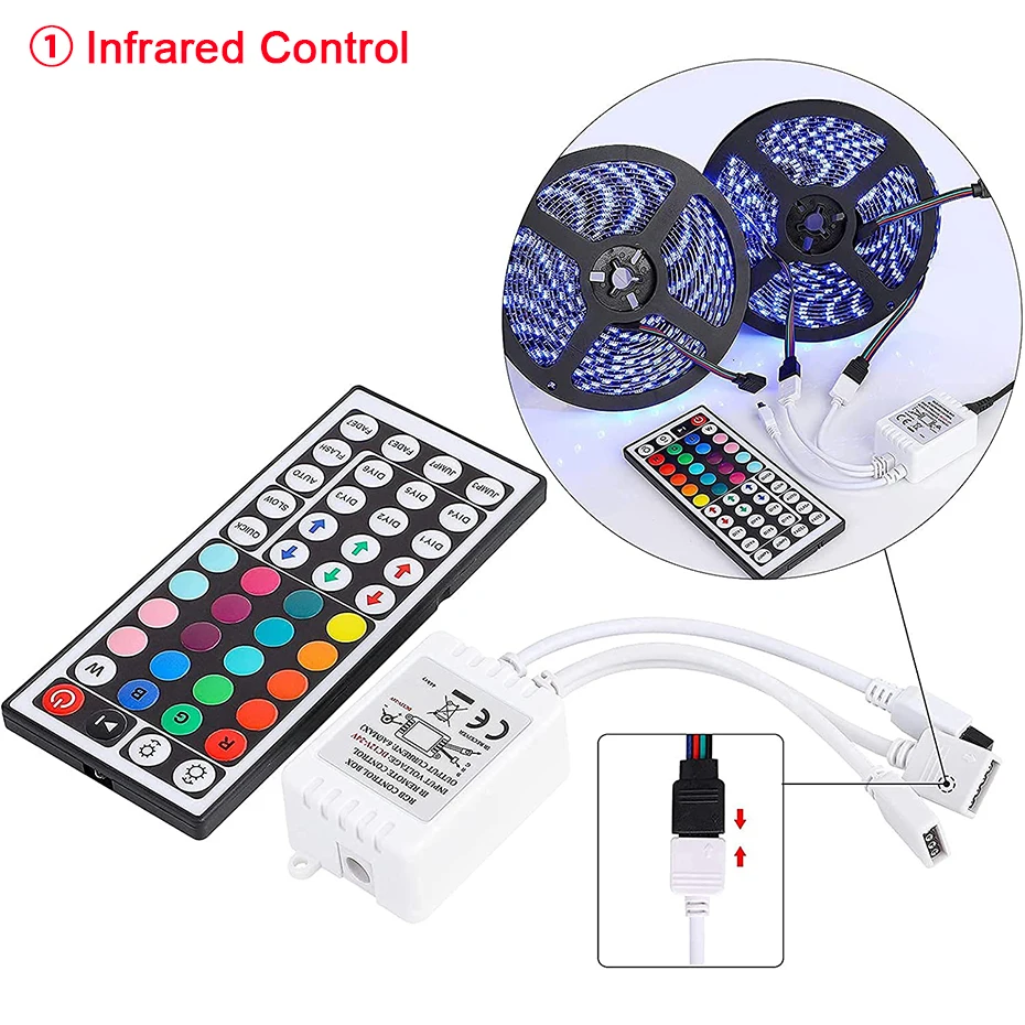 Контроллер RGB для светодиодной ленты 12 В Неоновая световая лента Инфракрасный /
