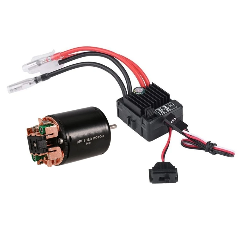 

540 Carbon Brushed High Torque Motor WP1060 Waterproof ESC Kit for 1:10 RGT TRX4 SCX10 Climbing Car Accessories