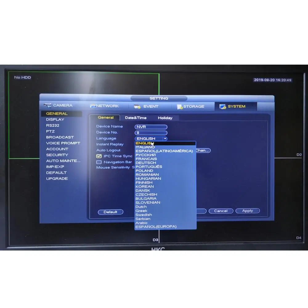 Видеорегистратор Dahua NVR 4K H.265 H.264 NVR5216-4KS2 16ch NVR5232-4KS2 32CH для IP-камеры с разрешением до