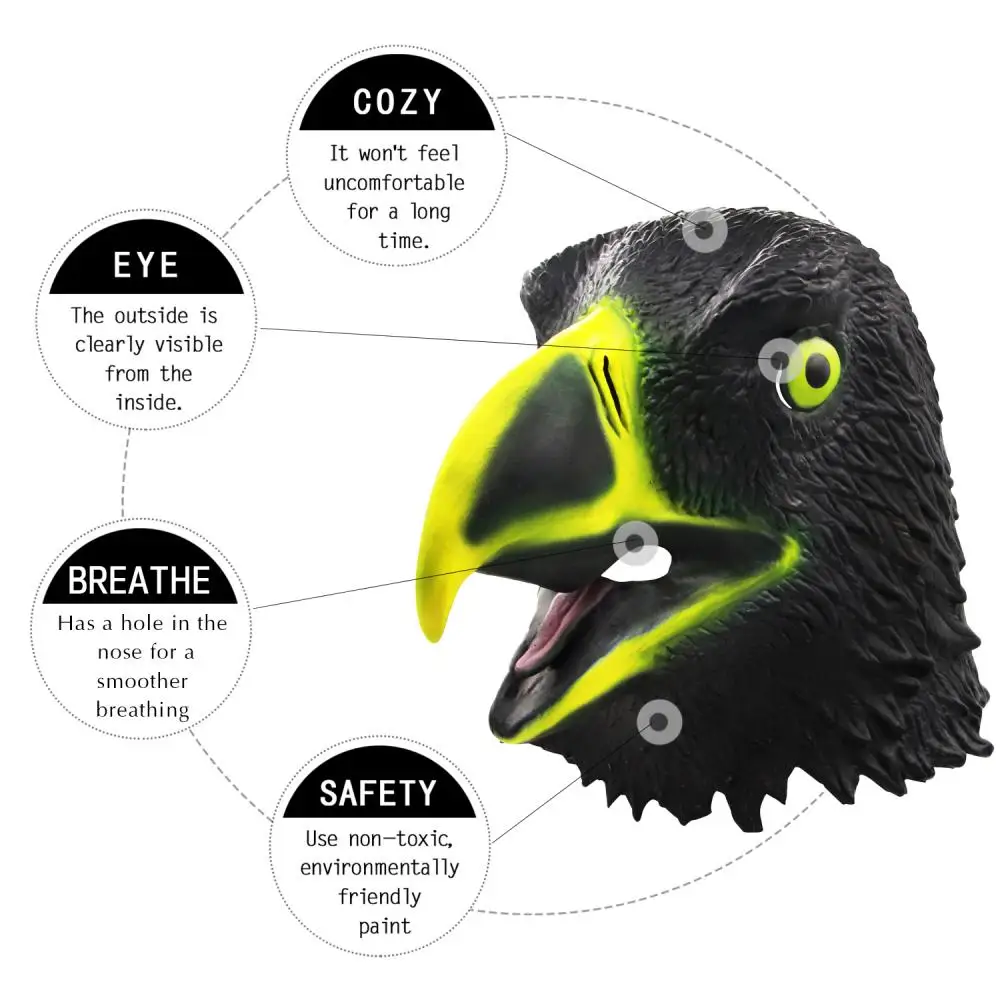 Космаска головы орла и игрушечный набор когтей костюм на Хэллоуин