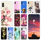 Чехлы для телефонов Xiaomi Mi A2 Lite, силиконовый мягкий чехол из ТПУ с цветами, задняя крышка для Xiaomi Mi 9 Mi9 SE Mi A2Lite, чехол, бампер