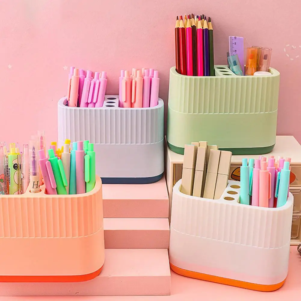 

Настольный органайзер, настольный канцелярский Органайзер с хорошими полосками, держатель для карандашей 4 цветов