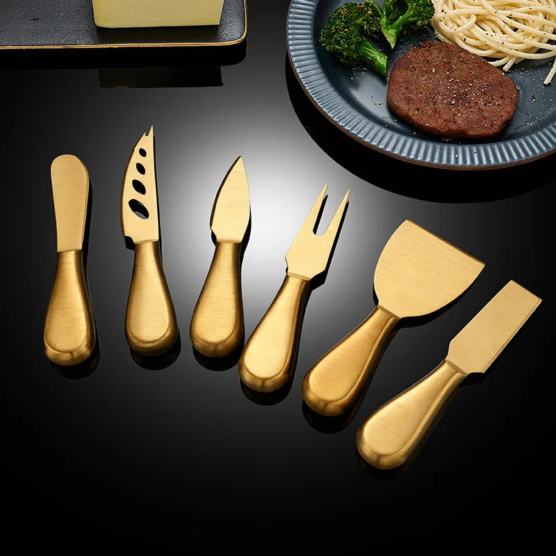 

Stainless Steel Home Cheese Slicer Set Cutlery Hollow Handle Butter Cutter Knife Kitchen Creative Grater Spatula Baking Tools