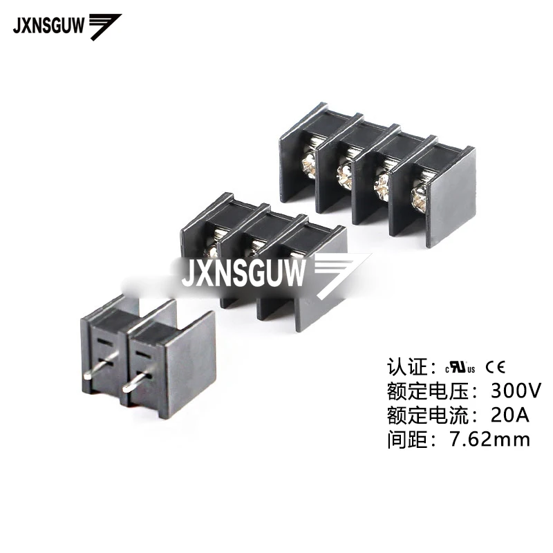 

10PCS KF25C-7.62-2P/3P/4P straight Insert 7.62mm Fence type terminal
