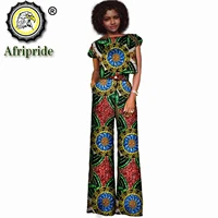 african clothes for women crop tops and long pants two piece set print outfits plus size wax attire plus size casual s2126002