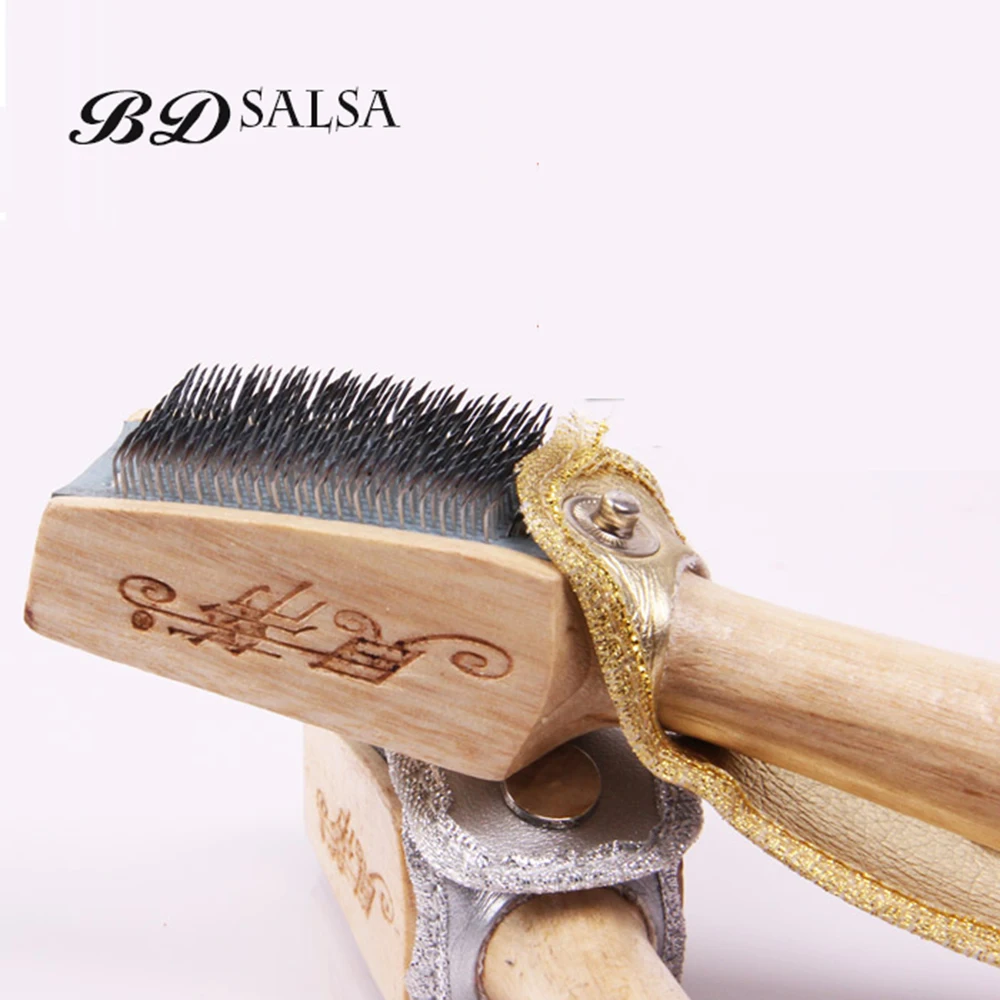 Новинка 2020 щетка для обуви стальная цельная деревянная ручка BD аксессуары танцев