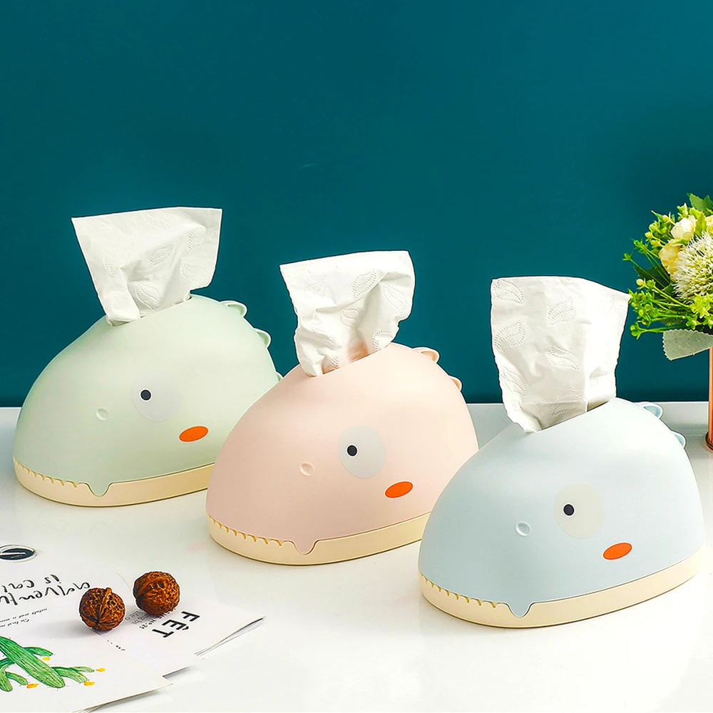 

Коробка для салфеток в виде маленького динозавра, настольный держатель для бумаги, винтажный органайзер для хранения салфеток, чехол для ук...