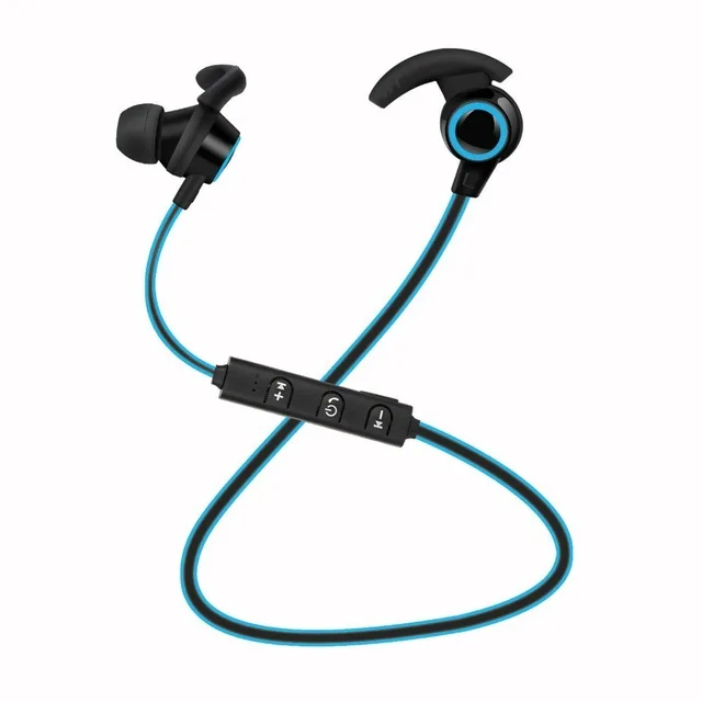 Беспроводные bluetooth-наушники AX-02, мини-гарнитура, стерео bluetooth-гарнитура с микрофоном, скрытые Наушники для всех смартфонов - Цвет: Синий