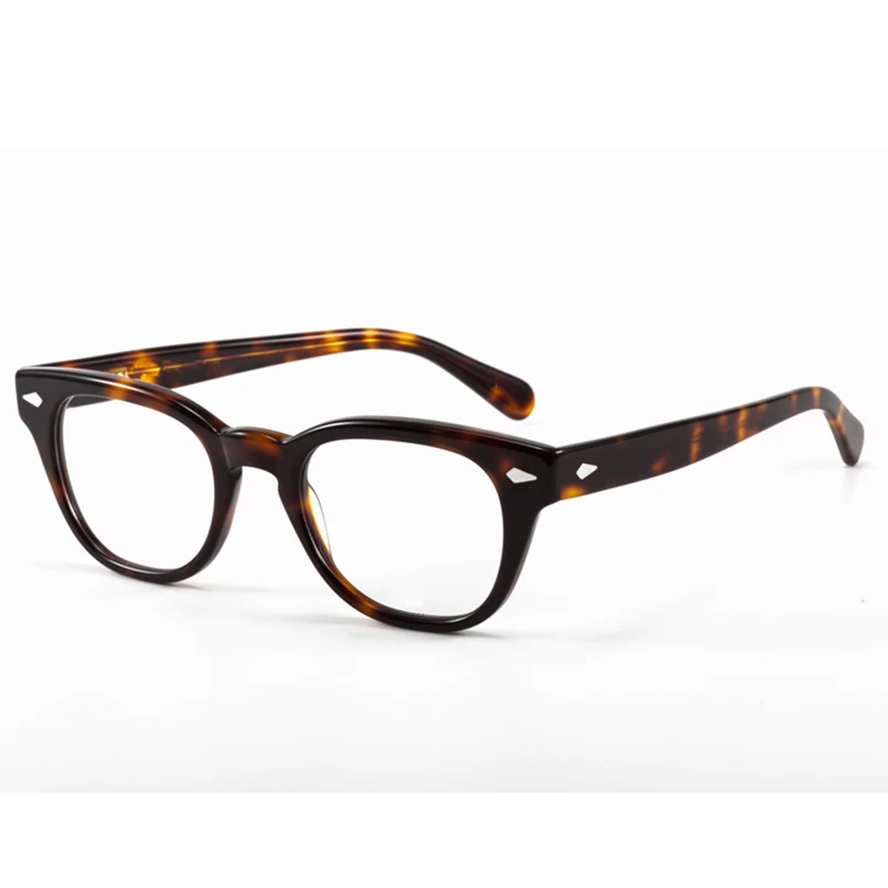 

Johnny Depp Round retro Acetate frame optical eyeglasses frame clear lens glasses frame women men myopia spectacles prescription