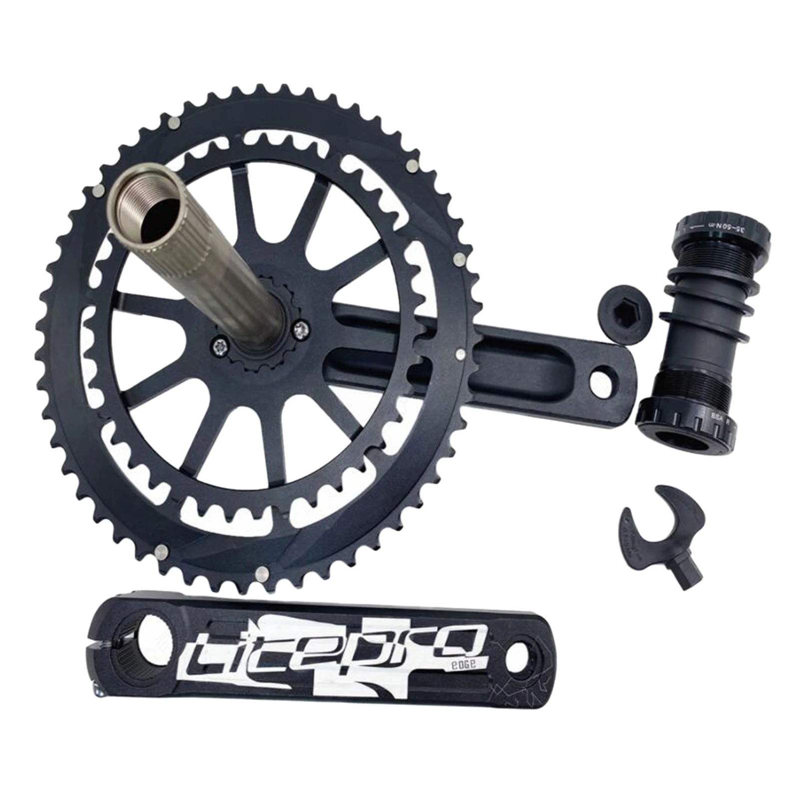 

Road Bike Crankset Bicycle Dual Chainring Chain Wheel Repair Component