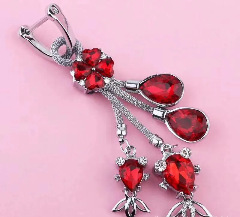【Elegant】1PC креативное ожерелье с каплевидными кристаллами Автомобильный брелок