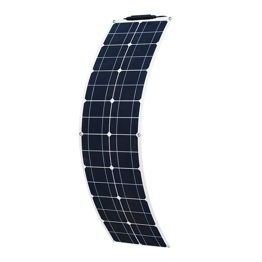 50w 16V 1060*277 мм гибкий Панели солнечные украшенное мозаикой из драгоценных камней, 12v 10A контроллер Солнечный модуль солнечных батарей клетки Панели солнечные батарея DIY kit