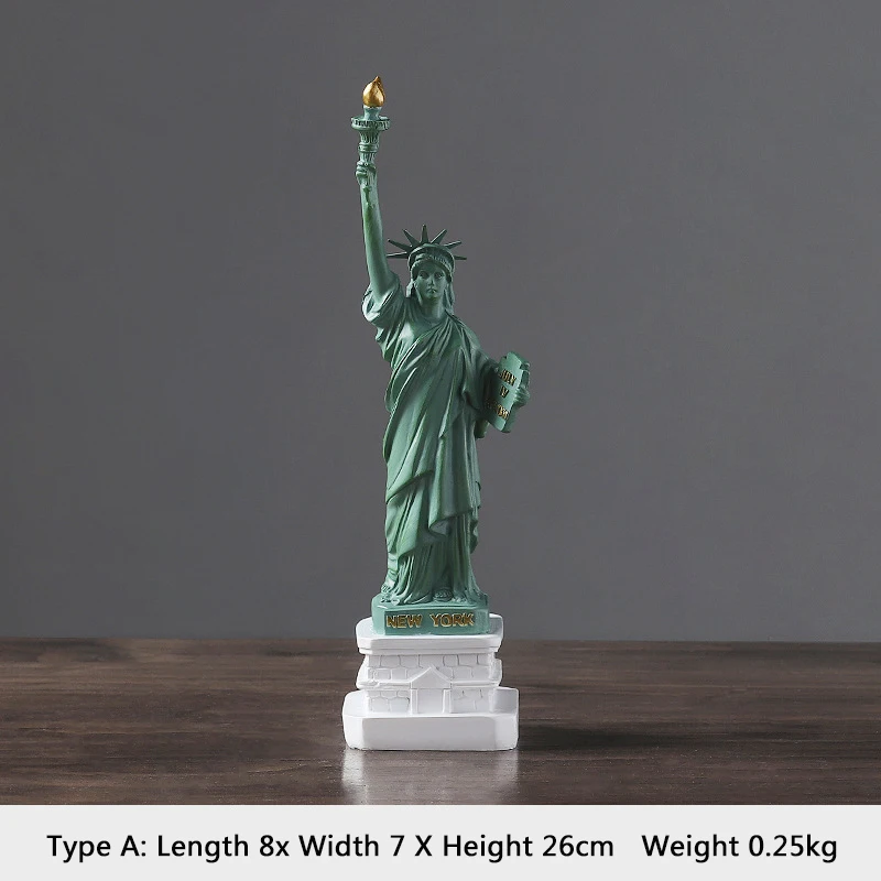 

Creative Home Decoration Liberty Statue Retro Resin Crafts Home Decoration Accessories Modern Living Room Decoration