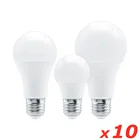 Светодиодная лампа E27 SMD2835 для дома, 10 шт., 3 Вт, 6 Вт, 9 Вт, 12 Вт, 15 Вт, 18 Вт, 20 Вт, 220 В переменного тока